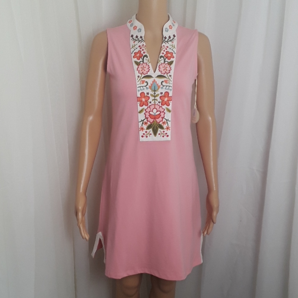 Spartina 449 Cordella Blossom Embroidered Dress XS